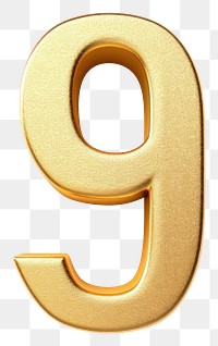 PNG Golden alphabet 9 number text white background accessories.