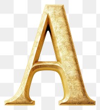 PNG Golden alphabet A letter text white background pattern.