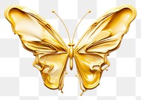 PNG Butterfly gold white background accessories.