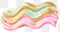 PNG Gold abstract brush stroke glitter white background accessories.