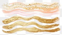 PNG Gold abstract brush stroke white background accessories accessory.