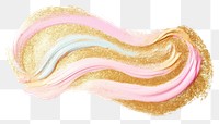 PNG Gold abstract brush stroke glitter white background creativity.