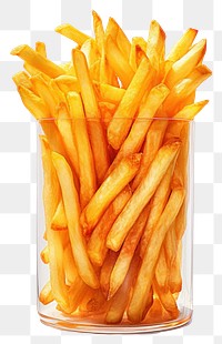 PNG French fries food white background freshness.