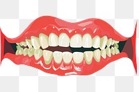 PNG Teeth white background dentistry lipstick.