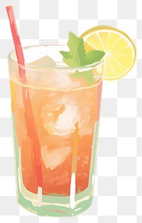 PNG Cocktail lemonade mojito drink.