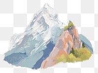PNG Everest mountain outdoors painting.