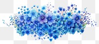 PNG  Pattern flower plant blue.