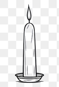 PNG Candle candle sketch line.