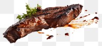 PNG Grilled steak meat food beef.