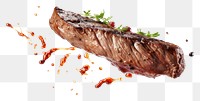 PNG Grilled steak meat food beef