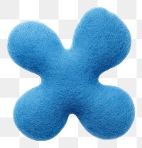 PNG  Plush blue toy white background.