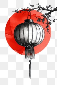 PNG Chinese lantern red architecture celebration.