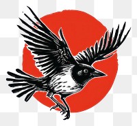 PNG Bird animal flying logo.