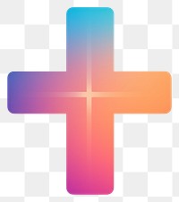 PNG Cross shape symbol white background spirituality.