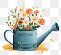 PNG Watering can with flowers gardening plant inflorescence.