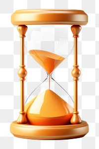 PNG Sand clock hourglass deadline lighting