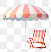 PNG Summer umbrella summer chair.