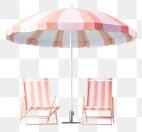 PNG Summer umbrella chair furniture.