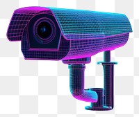 PNG  Neon cctv wireframe security surveillance electronics.