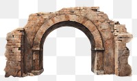 PNG Arch architecture crypt white background.