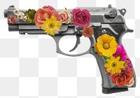 PNG Flower gun handgun weapon.