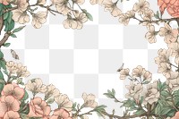 PNG Cherry blossom in night backgrounds pattern drawing