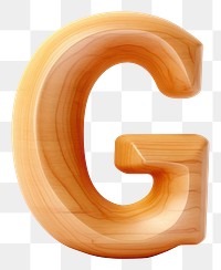 PNG Letter G wood number font.