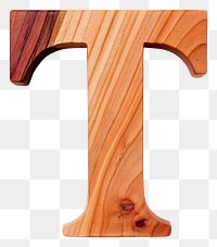 PNG Letter T wood font white background.