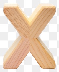 PNG Letter X wood font white background.