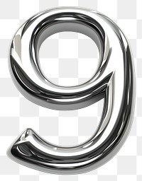 PNG Number silver curve jewelry.