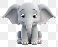 PNG Cute baby elephant background wildlife cartoon animal