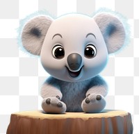 PNG Cute baby koala bear background cartoon mammal animal.