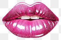 PNG Pink wow lips sticker cosmetics lipstick pink.