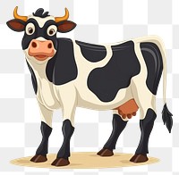 PNG Cow animal livestock cartoon.