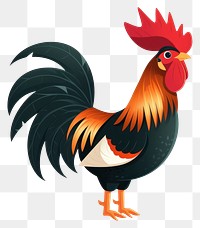 PNG Rooster animal chicken poultry.