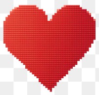 PNG  Cross stitch red heart backgrounds creativity pattern.