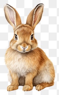 PNG Rabbit outline drawing mammal