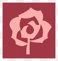 PNG Rose icon flower symbol plant.