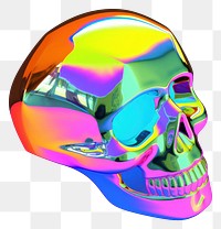 PNG 3d model skull graphics clothing glowing.