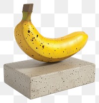 PNG Banana fruit food white background.