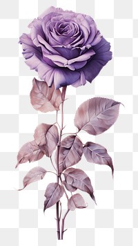 PNG Purple rose flower plant art