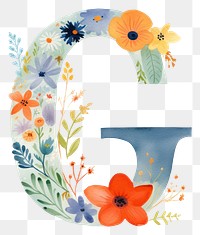 PNG Number text alphabet flower