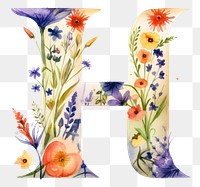 PNG Art flower number text.
