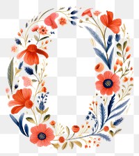 PNG Flower pattern art white background