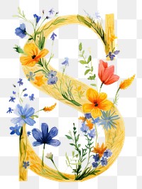 PNG Flower art pattern number