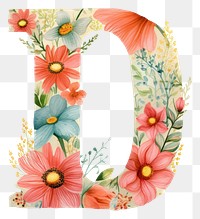 PNG Flower text pattern number