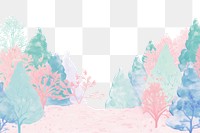 PNG Winter forest backgrounds outdoors drawing.