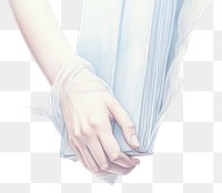 PNG Hand holding book illustration white blue clothing.