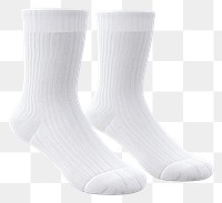 PNG Pair of white sock white background clothing bandage.