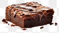 PNG Brownie chocolate dessert food.